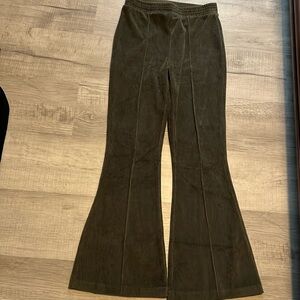 Women Arie green corduroy pants
